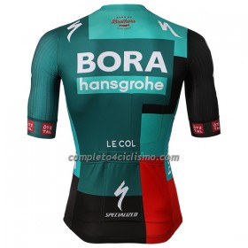 Maglia 2022 BORA-Hansgrohe Manica Corta Verde Nero